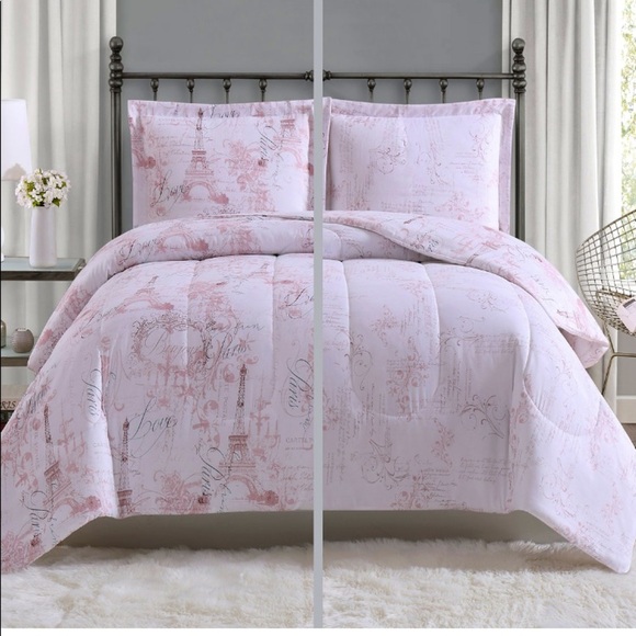 - Paris 3-Pc. King Comforter Mini Set, Color:Blush - Picture 1 of 7